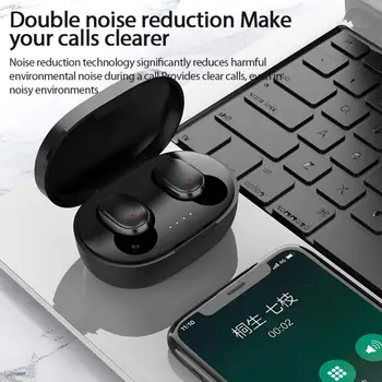 A6S PRO TWS Bluetooth-Hovedtelefoner Trådløse Hovedtelefoner Stereo Headset opladning max sport Ørepropper mikrofon kompatibel med smartphone