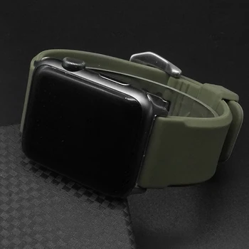 AKGLEADER Sport Solicone Band strop til Apple-Ur Serie 12345 40mm 44mm iwatch 38mm 42mm watchbands vandtæt bands