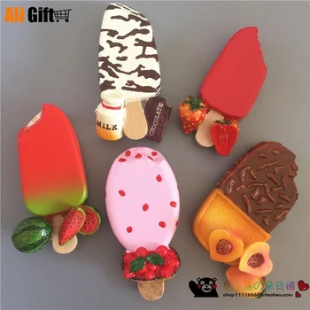 AliGift Chokolade Jordbær Is Popsicle Køleskabsmagneter Souvenir-Køleskab Magnetiske Klistermærker Indenfor Dekoration Tilbehør