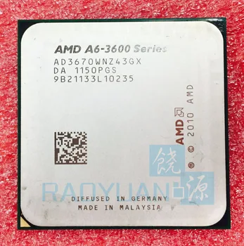 AMD SOM A6-3600 A6-3670 A6-3670 2.7 GHz 100W Quad-Core CPU Processor AD3670WNZ43GX A6-3670K Socket FM1/ 905pin