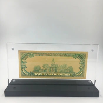 Amerika 100 US Dollar Guld Folie regninger sedler med at vise stå for valuta indsamling gaver og spil med fiktive penge