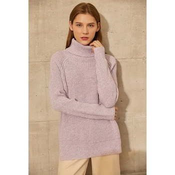 Amii Minimalisme Vinter Trøjer For Kvinder Mode Simpel Solid Kvinders Turtleneck Sweater Kausale Kvinder Sweater Toppe 12080072