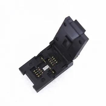 ANDK QFN8 DFN8 WSON8 programmeringsstik Pin-Pitch 1,27 mm IC kropsstørrelse 6x8 mm Clamshell Test Socket ZIF-adapter Kelivn socket