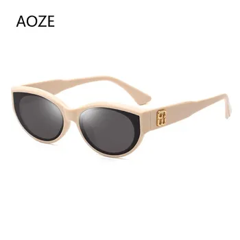 AOZE 2020 Kat øjne Solbriller Luksus Mærke Rejse 90'ERNE Solbriller Mænd Kvinder Vintage Retro Oculos Lunette De Soleil Femme
