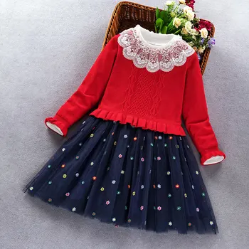 Baby Piger prinsesse Tøj sæt, Efterår, Vinter lille pige sweater +kjole 2stk passer til børn kostumer lille dreng, pige tøj