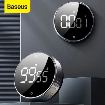 Baseus LED Magnetiske Digital Timeren Til Køkkenet Madlavning Countdown-Vækkeur Elektroniske Madlavning Nedtællingsur