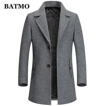 BATMO 2020 nye ankomst efterår&vinter-høj kvalitet uld trench coat mænd,mænds uld jakker ,plus-størrelse M-4XL MN2019