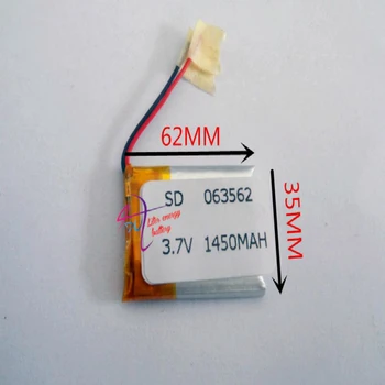 Bedste batteri brand Størrelsen 063562 3,7 V 1450mah 603562 Lithium polymer Batteri med Beskyttelse af yrelsen For MP4-GPS Digitale Produkter