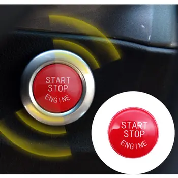 Bil Start Stop Engine-Tryk Knapperne Trim Nøglefri Start-Knappen Dække Sagen Shell til BMW 3-Serie E90 E92 E93 5-Serie