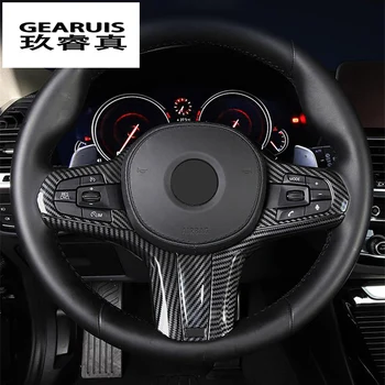 Bil Styling Carbon fiber Interiør til BMW X3 X4 G01 G02 Central kontrol Gear Shift Panel Gear Håndstøtte Vand cup Dækning af Klistermærker