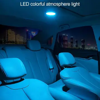 Bilen LED Dekorative Lys Bar Omgivende Lampe Farverige Musik, Rytme, Lyd, Stemme Kontrol Atmosfære Lys Auto Tilbehør