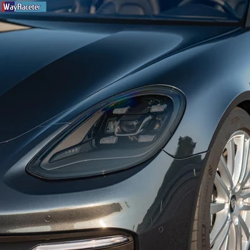 Bilforlygte Beskyttende Film Forlygte Nuance Baglygte Gennemsigtig Sort TPU Mærkat For Porsche Panamera 971 2017-On Tilbehør