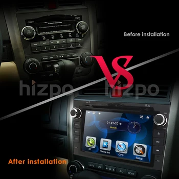 Bilradioen til Honda CRV CR-V 2007 2008 2009 2010 2011 8 tommer, DVD-Afspiller, GPS-Navigation, Stereo Bluetooth DAB+ RDS SWC DVBT Kamera