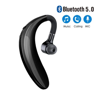 Bluetooth Hovedtelefoner hovedtelefoner Håndfri sæt Ørekrogen Trådløse headset Business Drive Sports Øretelefoner Med Mikrofon Til Alle smartphones