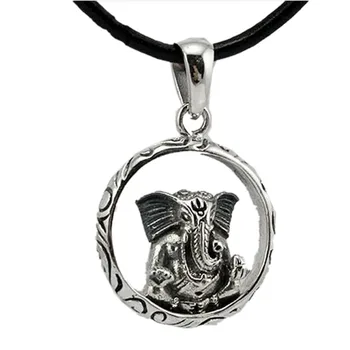 BOCAI sølv rent sølv 925 vedhæng elefant gud thai sølv vedhæng ganesha