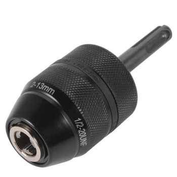 Borepatron Adapter, 2-13mm 1/2-20UNF Montere Tunge Professionel Konverter Værktøj med SDS-Plus-Skaft-Adapter
