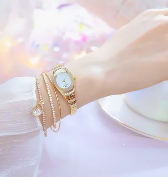 BS Diamant Kvinders Watch relojes mujer dameur designer mærke luksus kvinder Rustfrit Stål Quartz armbåndsur dato-ur