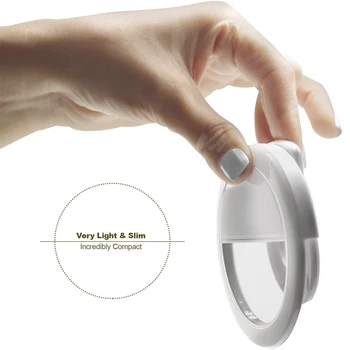 Bærbare Mini Led Selfie Ring Lys Cirkel Clip-on Universal Makeup Fyld Lys USB-Selfie Ring Lampe Til Alle Mobil Telefoner og Pads