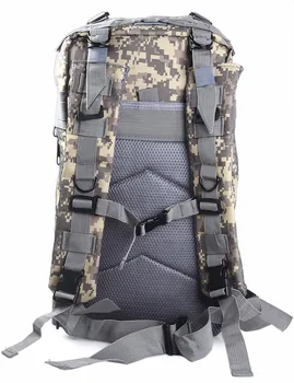 Camouflage udendørs klatring taske træningsudstyr camping rygsæk sport rygsæk 3P rygsæk double slider