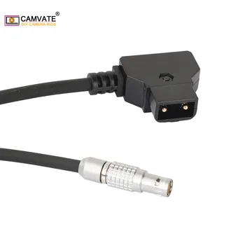 CAMVATE Aluminium Lige 2 Pin Female Til 2-Port D-tap Mandlige Power Kabel Til RED Komodo 6K Cinema Kamera (3.15 Tommer Lang) Nye