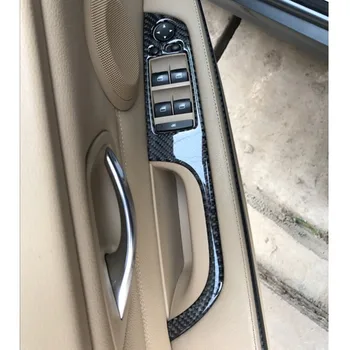 Carbon Fiber Indvendige Konsol CD-Panel Dekorative Dække Trim Til BMW 3-serie E90 Auto Tilbehør Aircondition Decal Strip