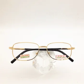 Classic mænd kvinder metal læsning briller Krystal glas Linser fremsynet Læsning Briller Presbyopi briller +100 til +400