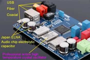 CM6631A 6631 CM6631 DAC Digital Interface-USB til I2S/SPDIF Coaxial-Dekoder Bord 32/24Bit 192K lydkort DAC H098