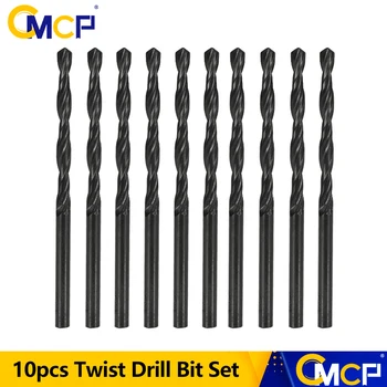 CMCP 10stk Sæt HSS Twist Drill Bit-2.0-4.0 mm Nitrering Belagt Pistol Boret Træ, Metal Hul Cutter Sæt
