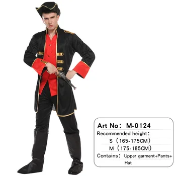 Cosplay Pirat og hat cosplay multi-farve kostume kjole op for voksne kvinder og mænd kostumer til Jul carnival part