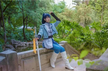 Custom made Yang Jing Hua Spiritpact Anime Cosplay Yang Jing hua cosplay kostume-præst sæt Kina gamle kostume