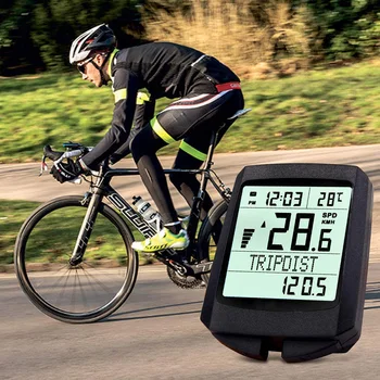 Cykel Computer Wireless Speed Meter LCD-Display Digital Multifunktions Speedometer Vandtæt Sport Sensorer Cykel Computer