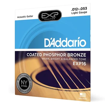 D ' addario EXP16 Akustisk Guitar Streng Belagt Phosphor Bronze Stål Perlerække Af Daddario Serie For Guitar Tilbehør EXP 16 String