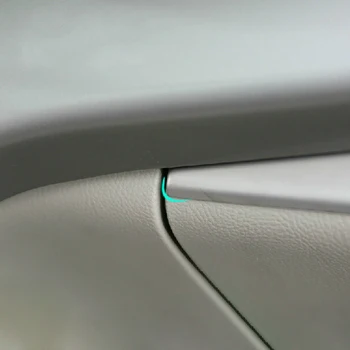 DAEFAR Rustfrit Stål Bil handskerum Dekoration Trim Cover Sticker til Ford C-Max Cmax - 2018 VENSTRESTYREDE Tilbehør