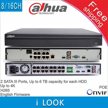 Dahua NVR4208-8p-hds2 erstatte NVR4208-8p-4ks2 NVR4216-16p-hds2 erstatte NVR4216-16p-4ks2 8/16CH Network Video Recorder POE NVR