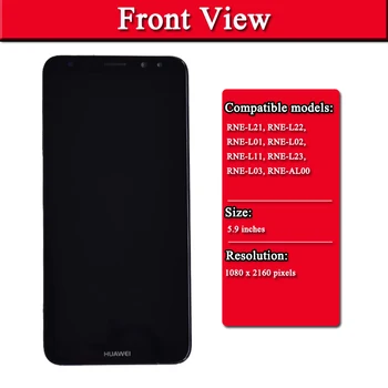 Den oprindelige Huawei Mate 10 Lite LCD Skærm Med Touch Screen Digitizer Assembly Med ramme Udskiftning Huawei Mate 10 lite lcd -