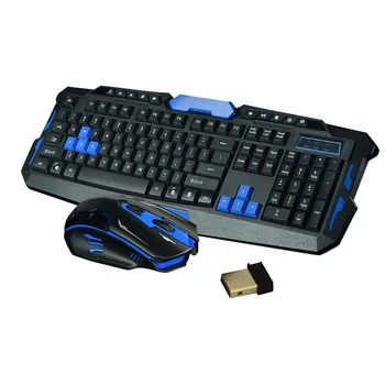 Den trådløse 2,4 Ghz-Gaming Tastatur + Mus Combo Vandtæt Optisk Mms-USB-Mekanisk Set UY8