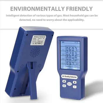 Digital CO2-Detektor Tester Kuldioxid Meter Luft Kvalitet Laser Detektor PM2.5 PM10 PM1.0 Detektorer Air Quality Monitor