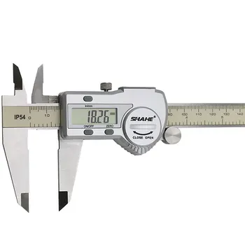 Digital præcise vernier caliper mikrometer 0-200 mm paquimetro digital steele vernier caliper elektroniske lineal måle
