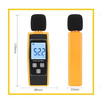 Digital Sound Level Meter DB Meter Støj Tester i Decibel LCD-Skærm
