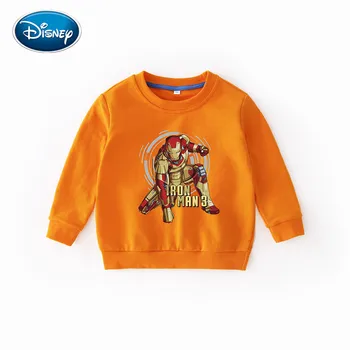 Disney børnetøj Iron Man trykt forår og efterår sweater nye børn sweater dreng søde tegneserie bomuld top