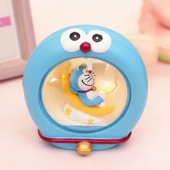 Doraemon Moon Bog Nat Lys Harpiks Tal #2563 Hjem Dekoration Legetøj Brinquedo Collectible Toy Kids Fødselsdag Gave
