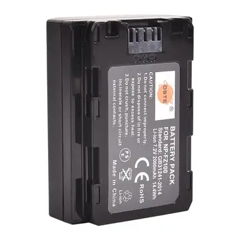 DSTE 2x NP-FZ100 Batteri til Sony a7C,a9 a9 II,a7R III, a7 III, ILCE-9, ILCE-7RM3, ILCE-7M3 Kamera