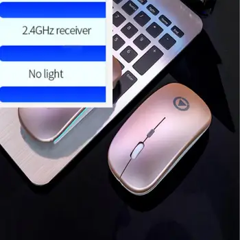 Dual Mode Til Bærbare PC Trådløs Mus led Forfalder Let Bærbar LED Farverige Lys Genopladelige Slå Mus Bluetooth3