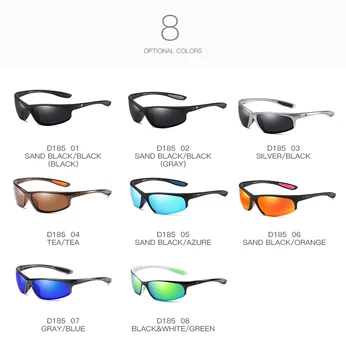 DUBERY Brand Design for Mænd Polariserede Solbriller Kørsel Fiskeri Nuancer Cool Mode solbriller Til Mænd Spejl Goggle-Brillerne UV400