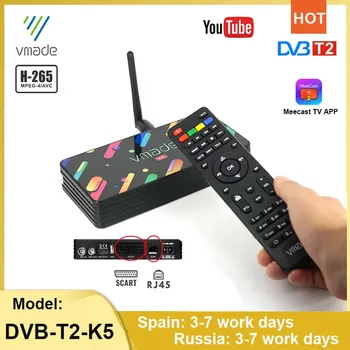 DVB-T2 H. 265/HEVC-dekoder HD-tuner digital set-top-boks T2 fuld 1080P TV-modtager støtte MeeCast M3U Youtube jordbaserede TV-boks