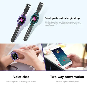 E12 Børns Smart Ur LBS Placering SOS-Telefon Se Smartwatch Til Børn Med Sim-Kort Foto Kids Gave Til IOS Android