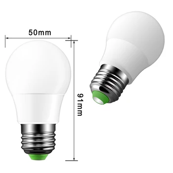 E27 RGB LED Pære 5W 16 Farve Foranderligt Lampe LED Spotlight+24Keys IR Fjernbetjening AC85-265V Ferie Belysning led bombilla