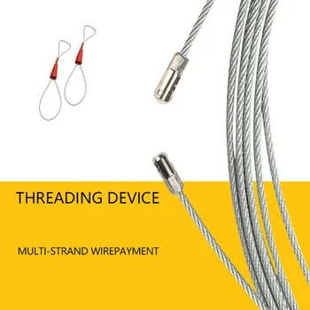 Elektriker Wire Kabel-Threading-Enhed, der Kører Aftrækker Fører med 2stk Stål Reb Stik AIA99