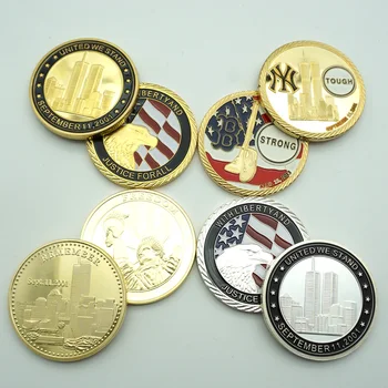 En prøve i USA Frihed 911 Mønter World Trade Center-Bygningen Husk Mønter Souvenir-Replica Mønt