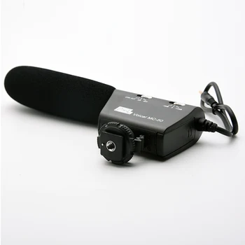Erhverv Fotografering Interview Optagelse Mini Mic Video Pixel Voical MC-50 Mikrofon til Canon Nikon Sony, Pentax DSLR-Kamera